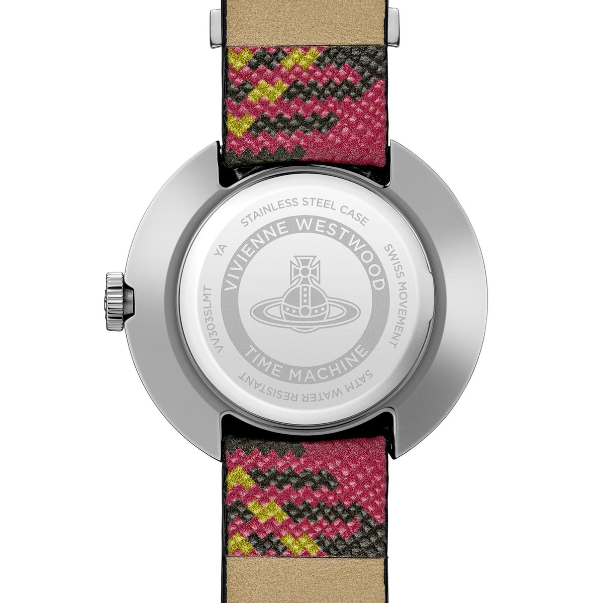 Vivienne Westwood Rebel 30mm Silver Dial Leather Ladies Quartz Watch VV303SLMT