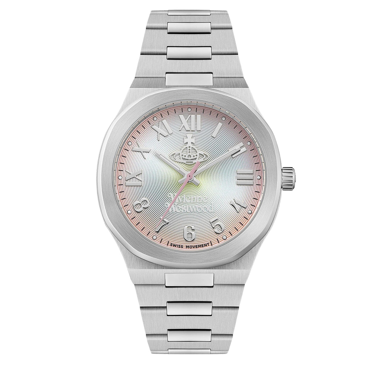 Vivienne Westwood Merton 39mm Multi-Colour Dial Steel Ladies Quartz Watch VV318MTSL